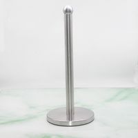 BEBUSINGOTO Porte-Papier Toilette sur Pied en Acier Chromé Hauteur 33.5cm, Porte Essuie-Tout Cuisine, Support Papier WC Argenté