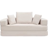 Canapé Boneless Couch Canapé-lit multifonction mousse beige clair 173 x 176 x 40 cm ZIPSOFA