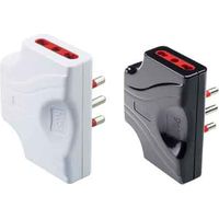 ADATTATORE TRIPLO EXTRAPIATTO 16A ROSI 2P+T - prese 10/16A