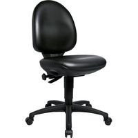 TOPSTAR Arbeitsstuhl TEC 50 Sitz Kunstleder schwarz Sitzhöhe 440-570 mm, mit Rollen