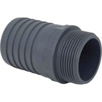 Manchettes cannelées M 1''x32 – Raccord mâle à visser en PVC – Diamètre 32mm – Pression maximale 10 bars – Connexion étanche – LBP