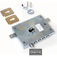 Serrure multipoint en applique – Entrée 70 mm – Loquet réversible droit – Dimensions 151x206 mm pour portes blindées – Dierre