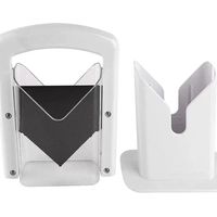 Trancheur de Bagel, Bagel Guillotine avec Bouclier de sécurité pour Bagels, Muffins, Gadget pour trancher Le Pain dans la Cuisine, résistant au Lave