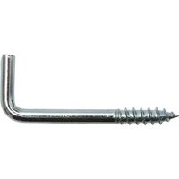 Crochet à visser 23914180 droit 3,3 x 40 mm – Acier zingué galvanisé – Lot de 6 – Pour fixation bois dur – SWG