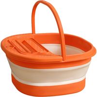 de trempage pliable pour les pieds, bassin de bain pieds portable, seau massage pliable avec un design confortable, trempage légère, accessoire spa à domicile, parfait les voyages