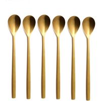 Comas Barcellona oro set 6 cucchiaio bibita Inox PVD