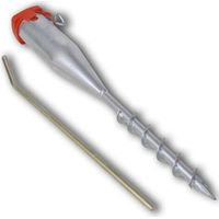 Vidaxl – Pied de parasol acier galvanisé 55 cm – 5 bouchons inclus pour diamètres Ø 25,5/38,5/43/50,7/55,7 mm – Résistant à la rouille