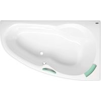 Siko Laguna Luiza Space Saver Bañera Esquinera Mano Derecha 140 x 95 cm en Acrílico, Blanco (LU1400P)