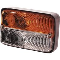 Richtungs- und Positionslicht vorne rechteckig 12V gelb / transparent angeschraubt 80x120mm Cobo COBO 03104000