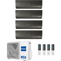 Climatizzatore Haier Quadri Split Flexis Nero 7000+7000+7000+18000 4U85S2SR2FA R-32 A++/A+ 7+7+7+18