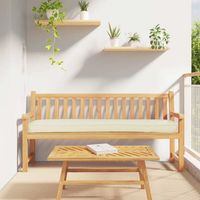 vidaXL Coussin de palette Tissu Oxford Crème 180 x 40 x 8 cm