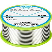 Felder ISO-Core Clear Sn100Ni+ estaño para soldar 0,25kg 0,5mm