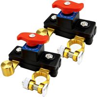 Lot de 2 interrupteurs de coupure de batterie de voiture, en cuivre pur, haute conductivité, transmission stable, intelligent, pour bateau, campingcar, voiture, camion