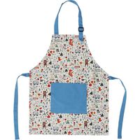 Kids' Kitchen Apron - Cotton - Front Pocket - Adjustable Strap - Stylish Design