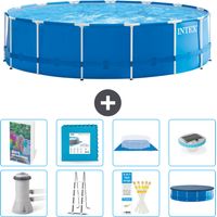 Intex Piscina con struttura Rotonda - 457x122 cm - 9-pezzi S674