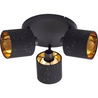 Deckenlampe "Vasilia" aus Textil für Wohnzimmer & Esszimmer von Lindby