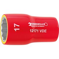 STAHLWILLE Steckschlüsseleinsatz 12171 3/8 ″ Doppelsechskant AS-DriveSchlüsselweite 17 mm Länge 49 mm