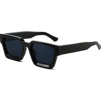 Lunettes de soleil carrées pour femmes et hommes, monture épaisse, style design simple