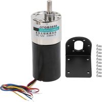 DC Brushless Motor with Bracket 12V CW/CCW Low Speed for Micro Machinery XD-37GB36505rpm/min