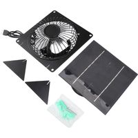 Solar Panel Fan Mini USB Outdoor Portable Cooling Fan Desktop Exhaust Ventilation with 2 Brackets 20W 5V