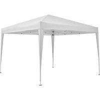 Pergola no-name pergola acier blanc ecru 293x250 cm