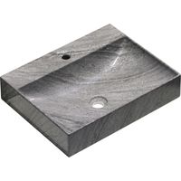 Lavabo sobre encimera de cerámica 60.47 Globo T-EDGE B6R65 Gris rayado - Globo SG