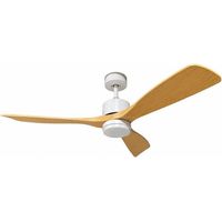 Optonica – Ventilateur de plafond LED 18W CCT blanc effet bois clair – Télécommande incluse – 1440 lumens – Moteur à courant continu silencieux Ø122cm