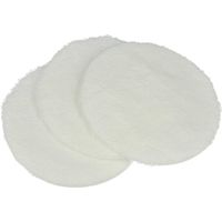 Vhbw – Set de 3 pads de polissage pour Kärcher FP 303 – Bonnet blanc 12,5 cm – Lavable à 60°C – Pour parquet avec finition huile-cire - VHBW 3 X