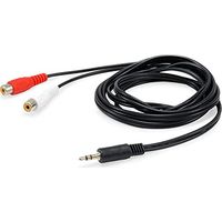 Equip 147093 cable de audio 250 m 2 x RCA 3,5mm Negro