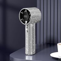 Portable Handheld Turbo Fan, 1800mAh USB Rechargeable Mini Pocket Fan for Travel, Beach & Outdoor Use,White