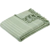 Jeté de lit Anjali 230x250 vert céladon en coton - Atmosphera créateur d'intérieur