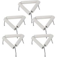5pcs Triangle en argile 65mm pour creuset, support en céramique avec fil de fer