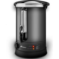 TRESKO Hervidor de vino caliente gris 20L / 2500W máquina de conservación de acero inoxidable hervidor de vino caliente máquina de vino caliente máquina de bebidas calientes dispensador de agua calien