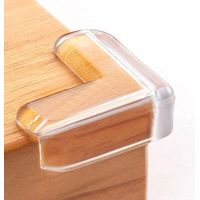 Pack of 8 corner protectors, transparent furniture corner protectors and safety bumpers for table edges and sharp corners (L-shaped)