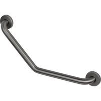 Haceka Kosmos Comfort Barre de bain murale - 55cm - angle - noir mat