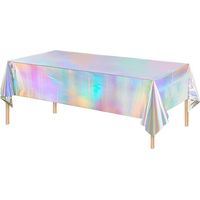 Party decoration laser tablecloth birthday party layout supplies plain laser tablecloth party tablecloth bachelor party 137274cm