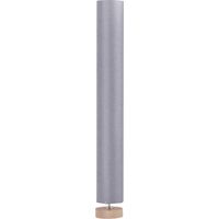Lámpara de Pie Lámpara de Salón con Casquillo Máx. 40 W E27 Pantalla de Lino y Marco de Metal Ø15x120 cm Gris