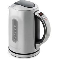 Bouilloire électrique 1.5L 2200W inox satiné – Base pivotante 360° – Température réglable 50-100°C – Maintien au chaud 30 min – Riviera & Bar