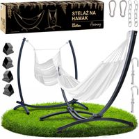 Cadre de hamac, balançoire, support de jardin, métal, chaise brésilienne, 2 en 1