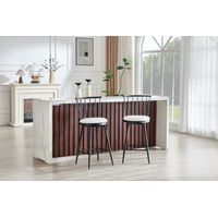 Tabouret de bar moderne en métal de style Windsor avec assise rembourrée, idéal pour les îlots de cuisine, les bars et les restaurants tabouret de bar de style industriel à hauteur de bar style vint