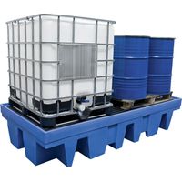 Bac de rétention PE avec grille PE 1140L Ecospill OPB8
