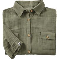 Tunique chemise "Gaïa" Gaze de Coton l'Effet Papillon - Gaia Romarin -
