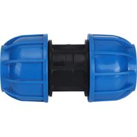 Raccord de tuyau d'eau droit en plastique PE, adaptateur 63 mm à 63 mm