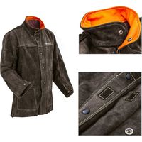 Strapazierfähige Schweißerjacke aus Leder, Größe XL