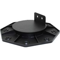 Supporto Regolabile da 18 a 30 mm per Terrazze in Legno e WPC - Nero