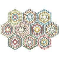 10 pièces de colle à carrelage hexagonale