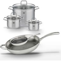 Lot Poêles 32cm & 24cm Elo Relief Evolution et Faitouts 16/20/26cm