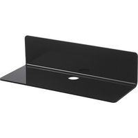 Etagere Murale Noir Lot de 2, Agrandissez Facilement l'espace Mural - 22,9cm Etagere sans percer en Acrylique pour Chambre, Salle de Bains, Cuisine, Salon, Bureau