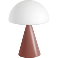 Lampe De Table Led Blip 7W Avec Commande Tactile Et Technologie Cct 2700K-4000K, Structure En Métal Et Verre Soufflé, Couleur Rouge - Blip