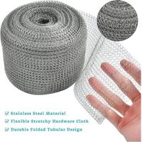 Rete anti roditori in acciaio, 127 mm x 15 m, ideale per proteggere piante e riempire fessure